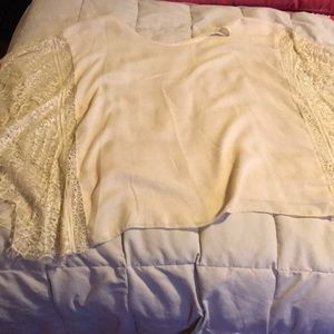 Sheer lace side poncho